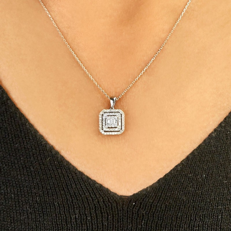 2.12 Karat Baget Pırlanta Set