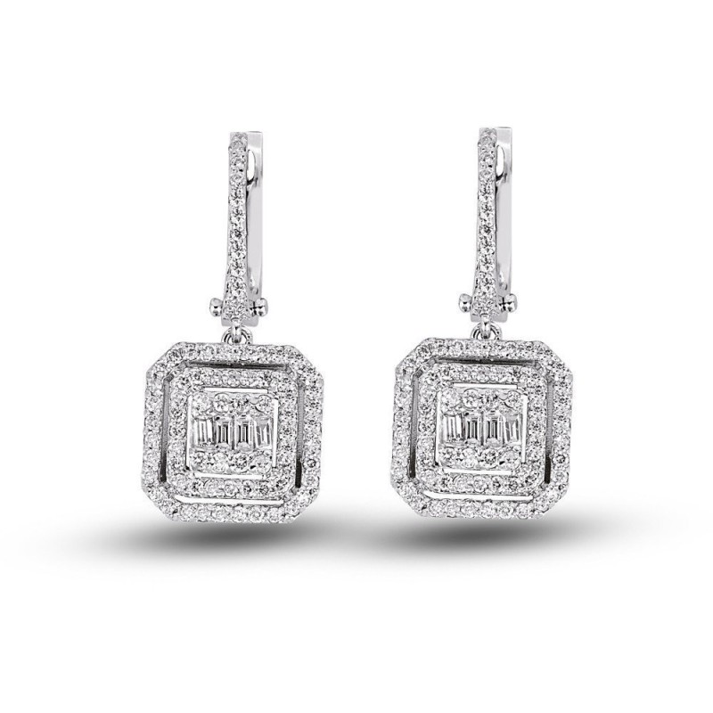 2.12 Karat Baget Pırlanta Set
