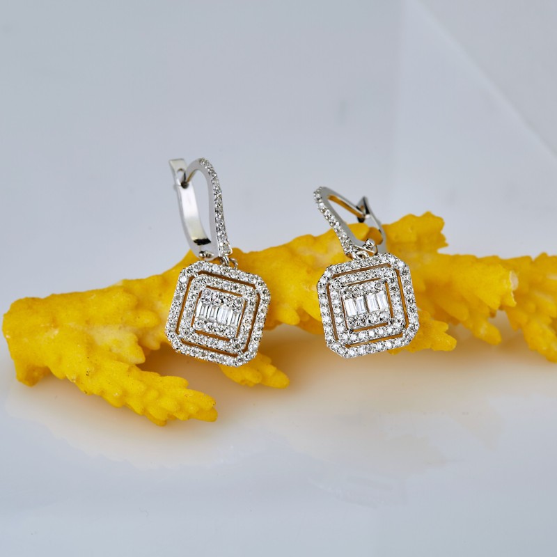 2.12 Karat Baget Pırlanta Set