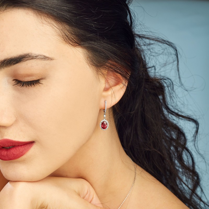 8.53 Karat Yakut Taşlı Pırlanta Set