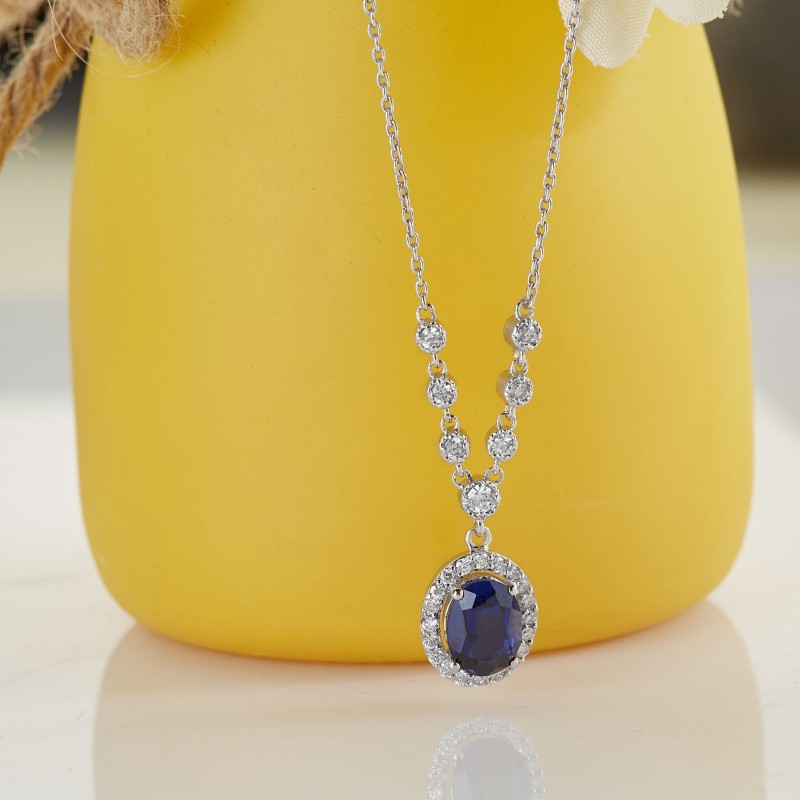 8.17 Karat Safir Taşlı Pırlanta Set