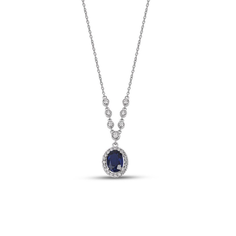 8.17 Karat Safir Taşlı Pırlanta Set