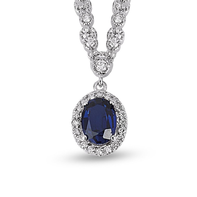 8.17 Karat Safir Taşlı Pırlanta Set