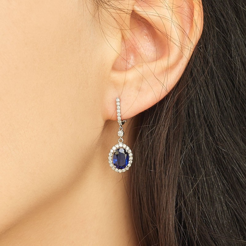 8.17 Karat Safir Taşlı Pırlanta Set