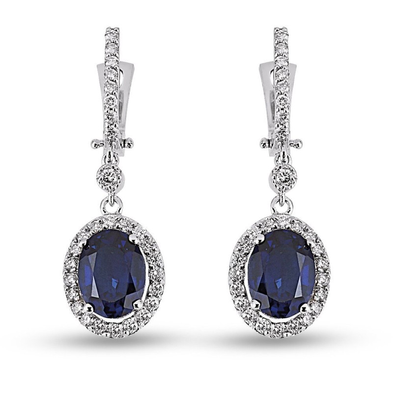 8.17 Karat Safir Taşlı Pırlanta Set
