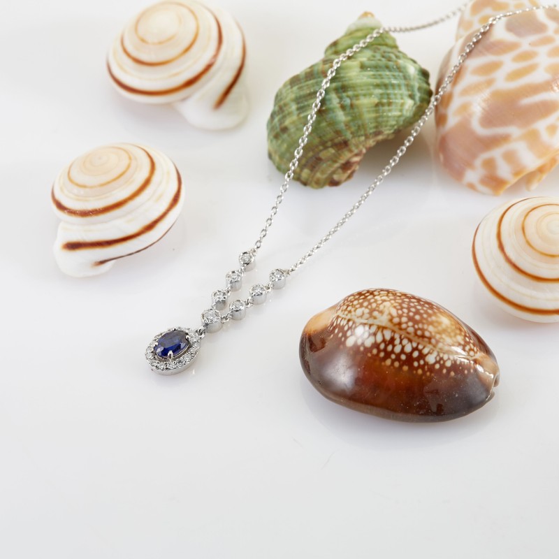 3.45 Karat Safir Taşlı Pırlanta Set