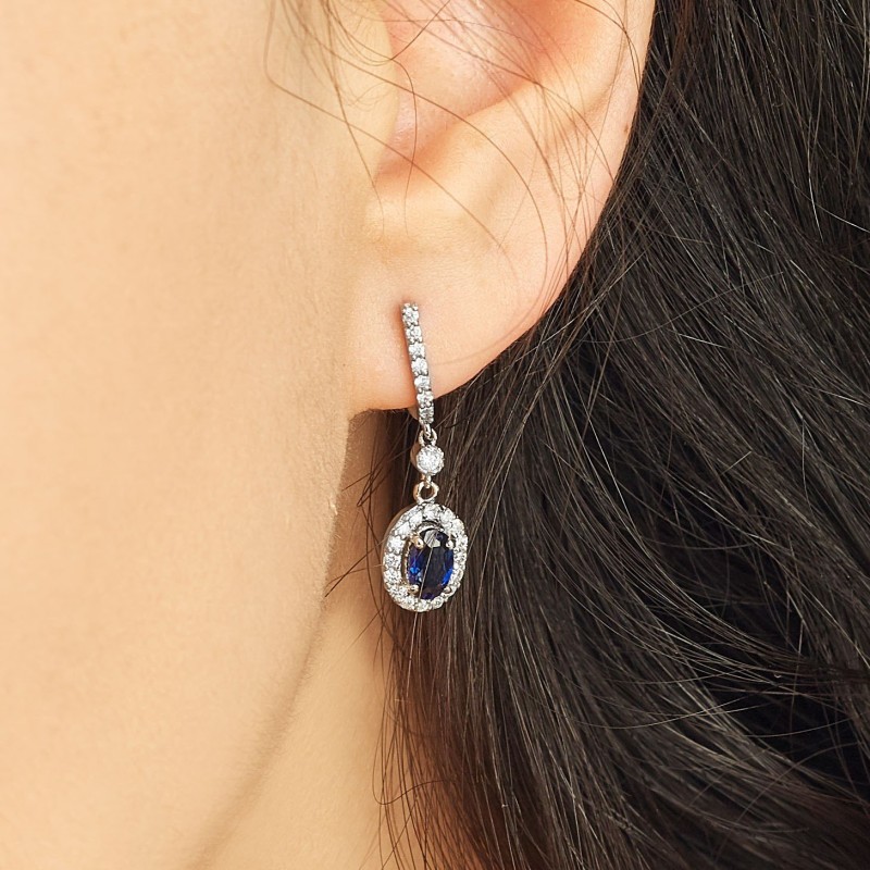 3.45 Karat Safir Taşlı Pırlanta Set