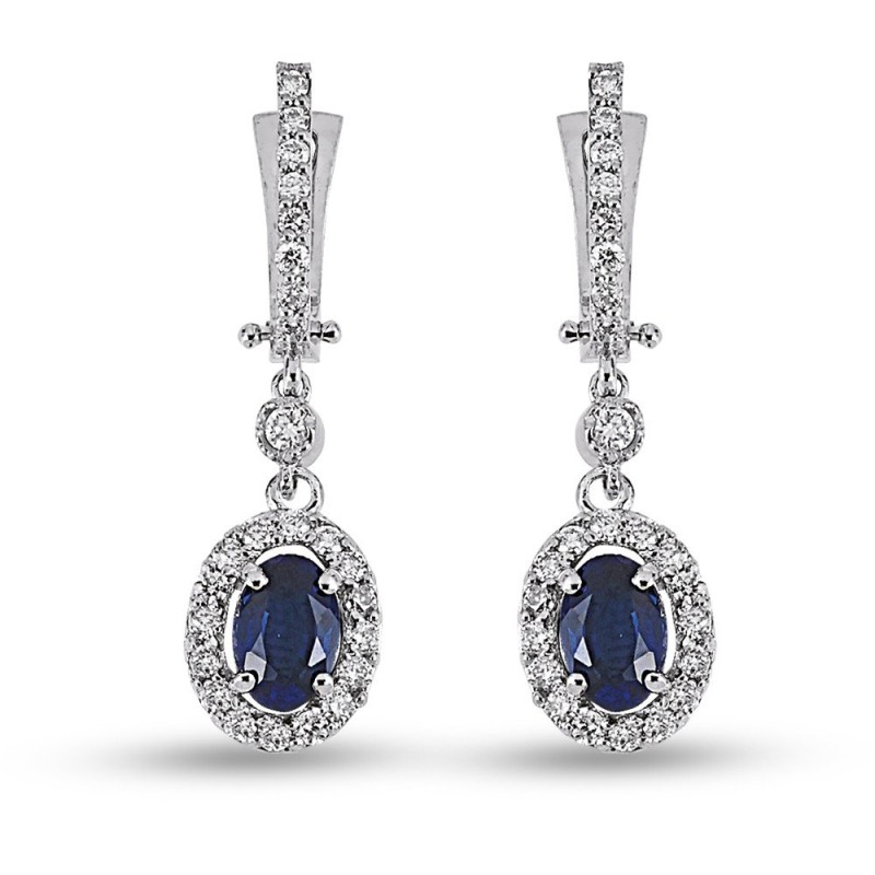 3.45 Karat Safir Taşlı Pırlanta Set
