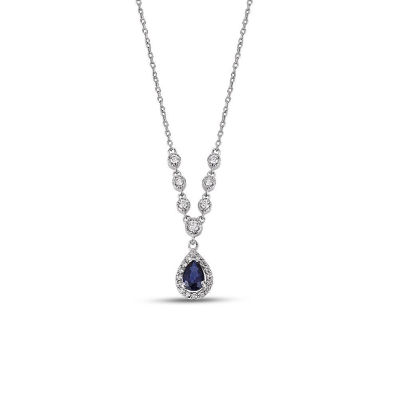 2.83 Karat Safir Taşlı Pırlanta Set