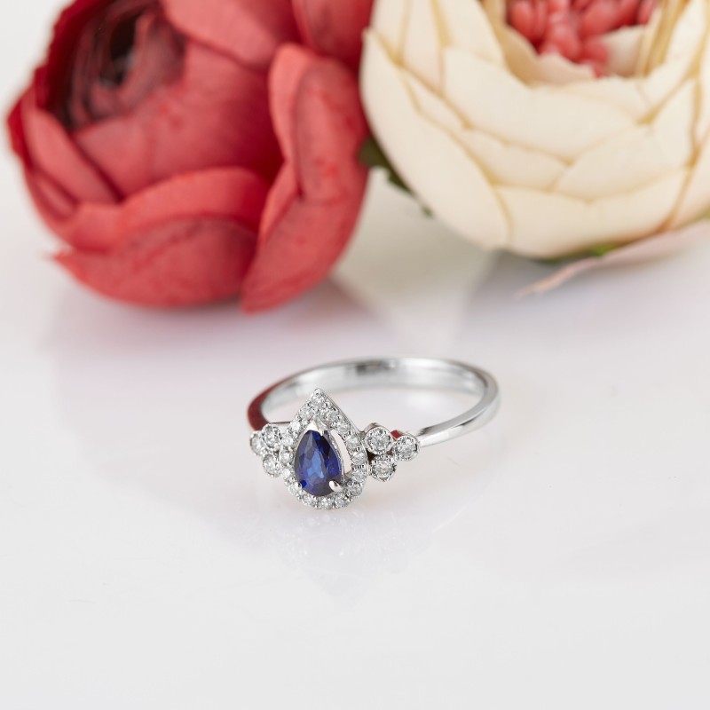 2.83 Karat Safir Taşlı Pırlanta Set