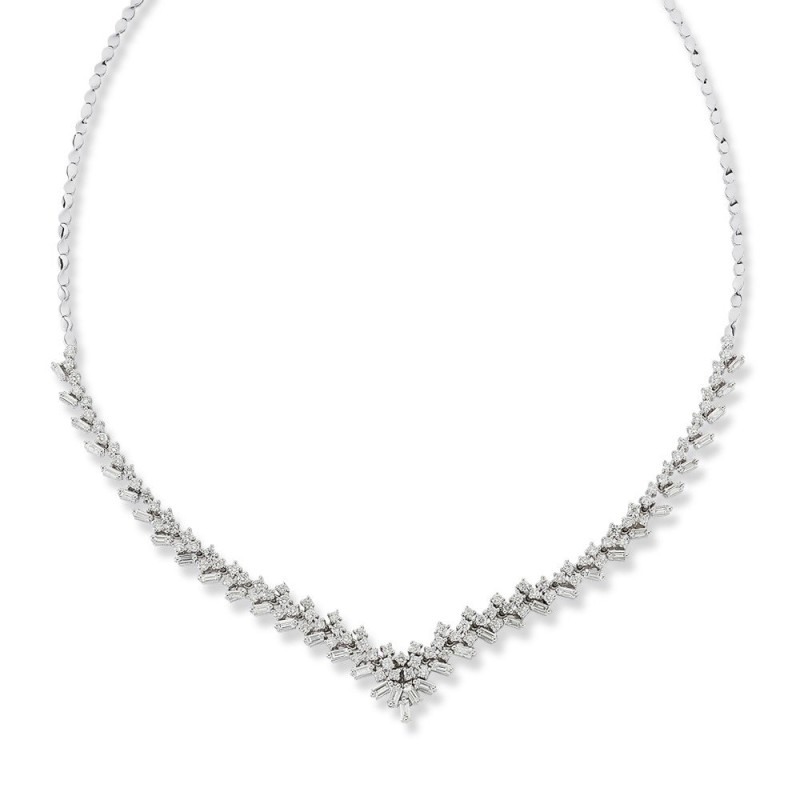 6.06 Karat Baget Pırlanta Gerdanlık Set