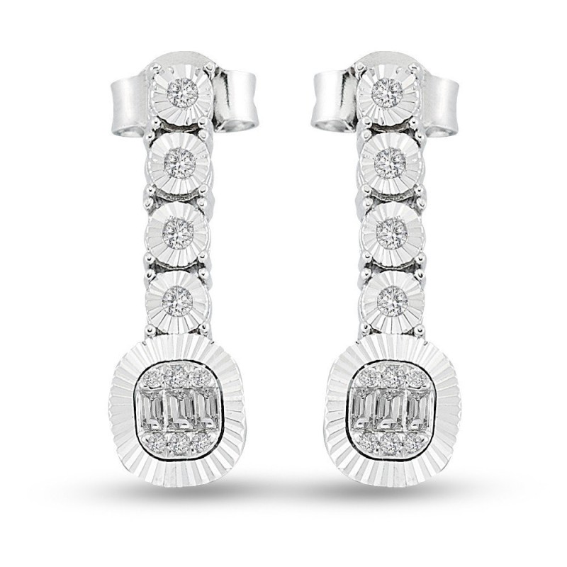1.26 Karat Baget Pırlanta Zincirli Set