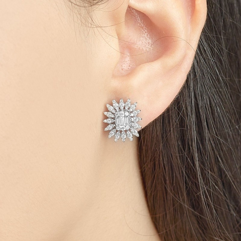 6.91 Karat Baget Pırlanta Gerdanlık Set