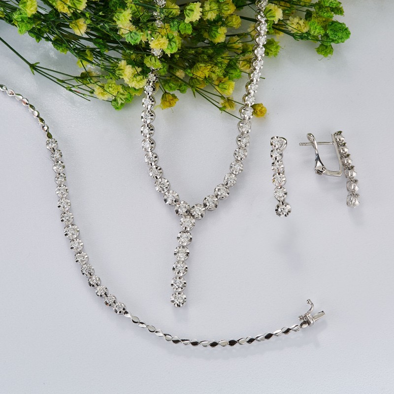 4.06 Karat Pırlanta Gerdanlık Set