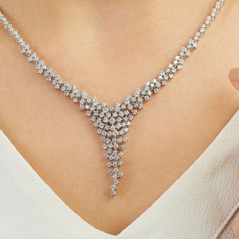 7.56 Karat Pırlanta Gerdanlık Set