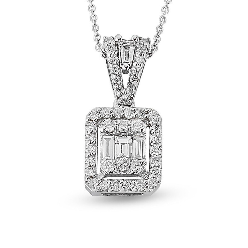 0.95 Karat Baget Pırlanta Set