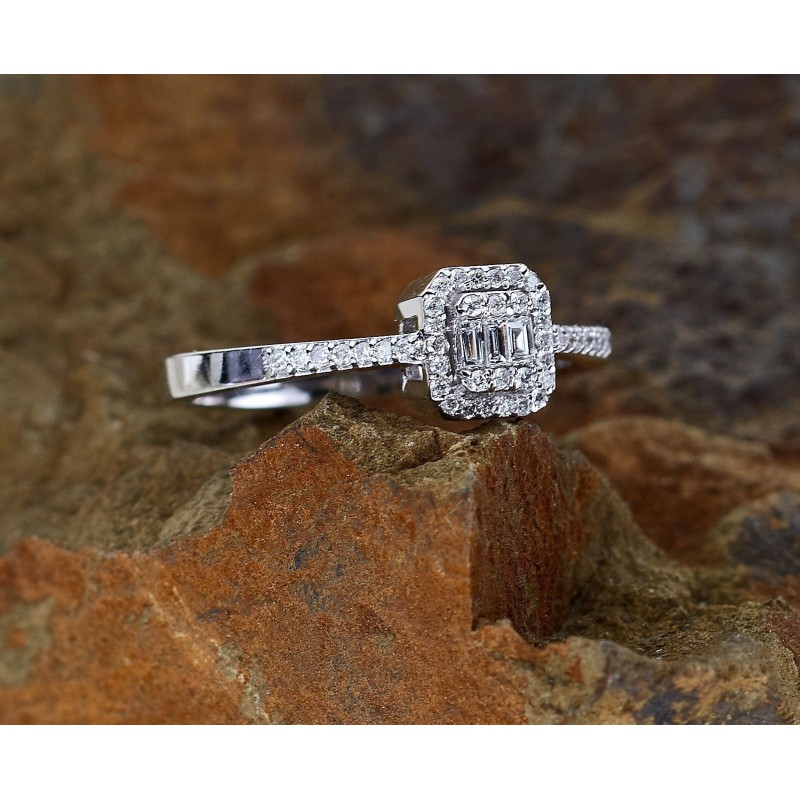 0.95 Karat Baget Pırlanta Set
