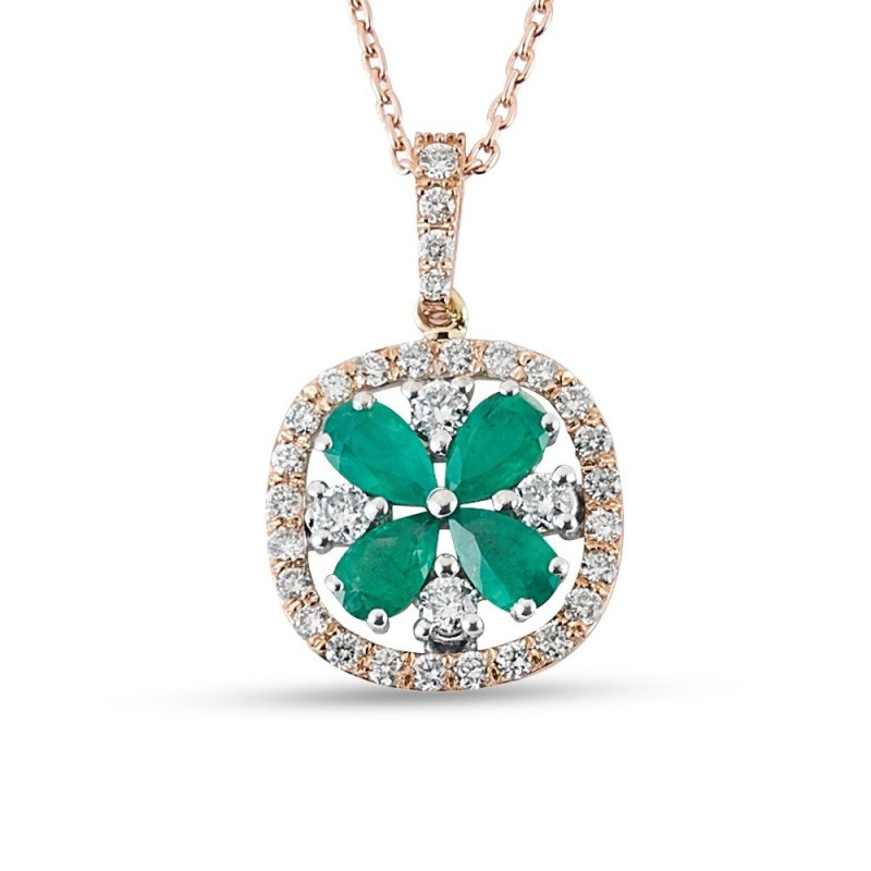 4.79 Karat Zümrüt Taşlı Pırlanta Set