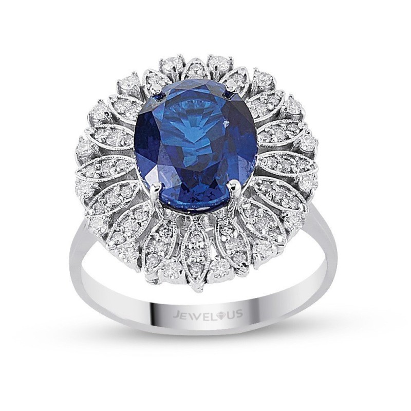 18.82 Karat Safir Taşlı Pırlanta Set
