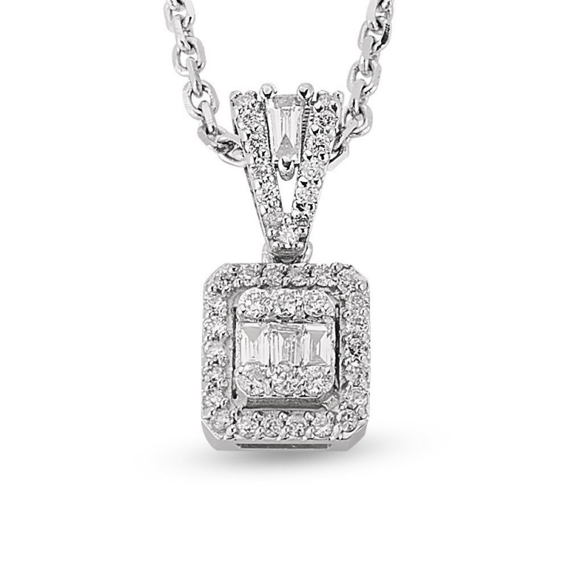 0.84 Karat Baget Pırlanta Set
