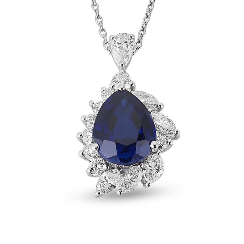 17.77 Karat Safir Taşlı Pırlanta Set