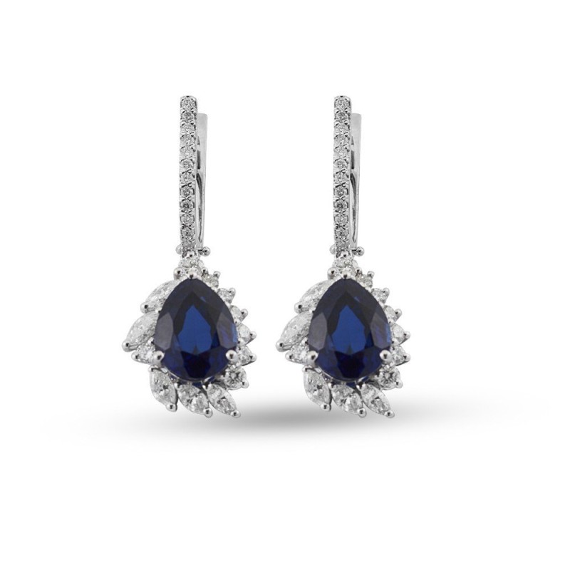 17.77 Karat Safir Taşlı Pırlanta Set