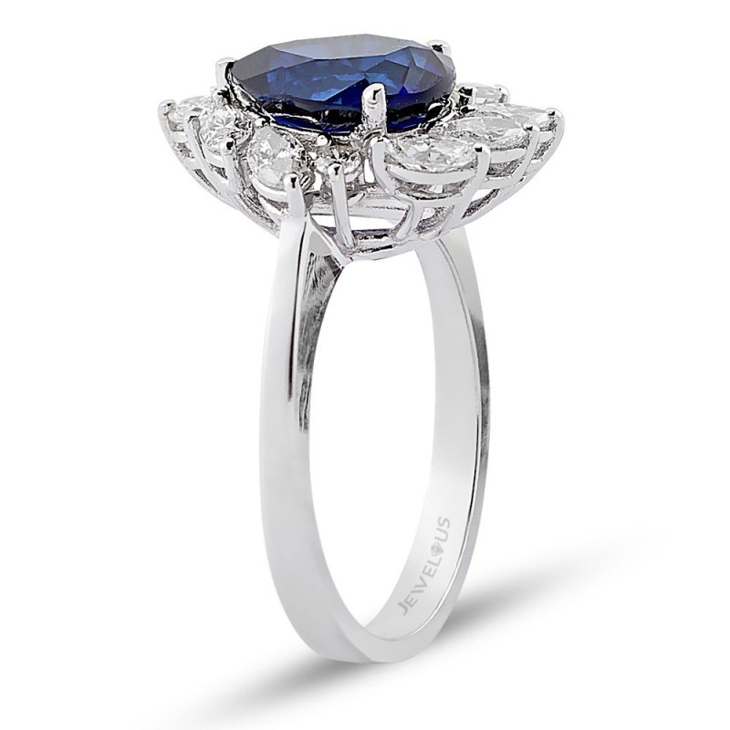 17.77 Karat Safir Taşlı Pırlanta Set