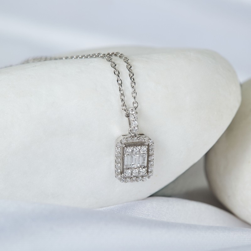 0.99 Karat Baget Pırlanta Set