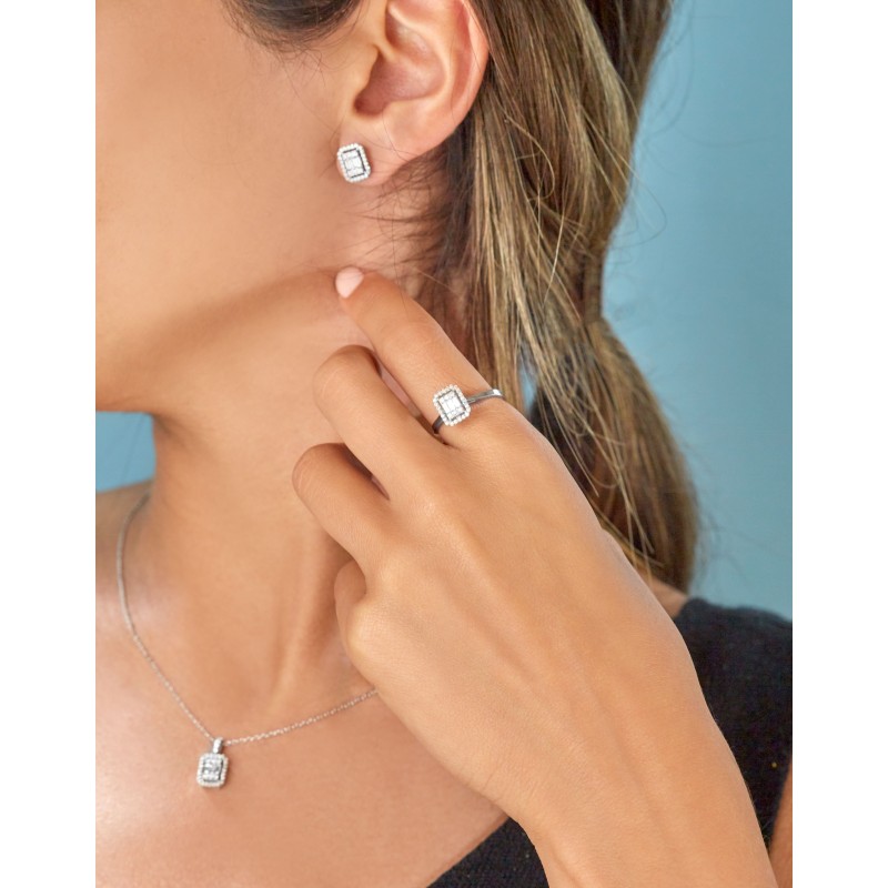 0.99 Karat Baget Pırlanta Set