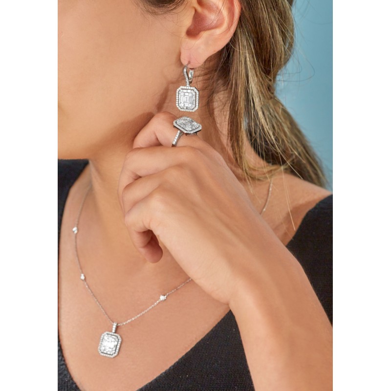 5.17 Karat Baget Pırlanta Set