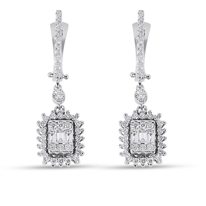 1.47 Karat Baget Pırlanta Set