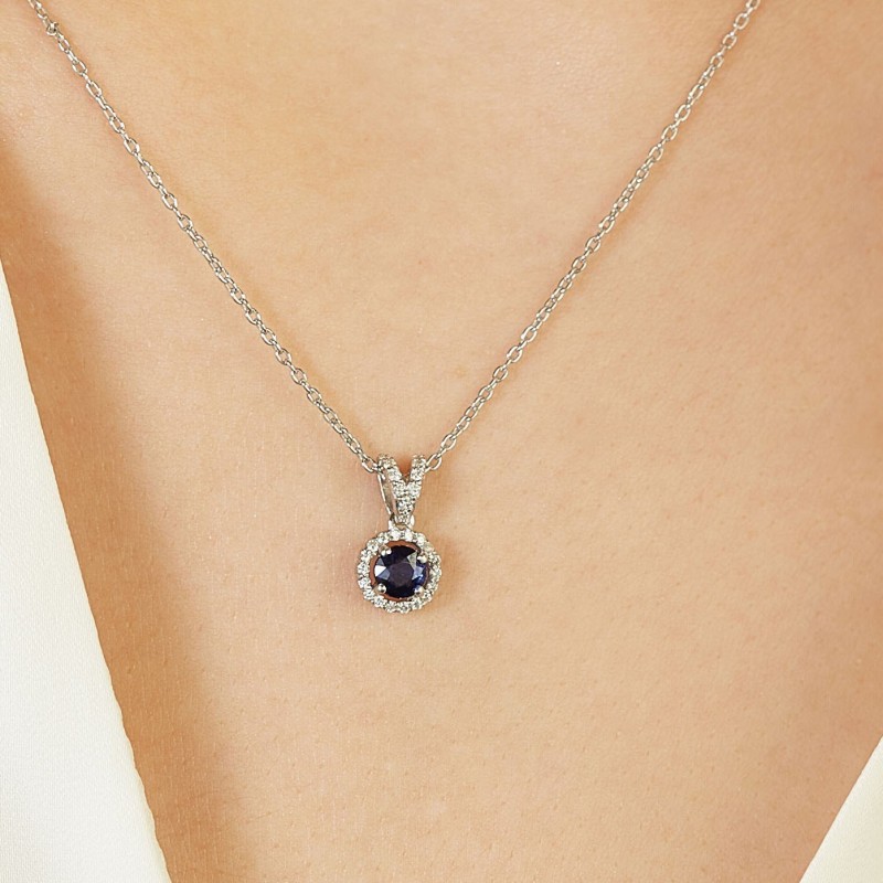 1.83 Karat Safir Taşlı Pırlanta Set