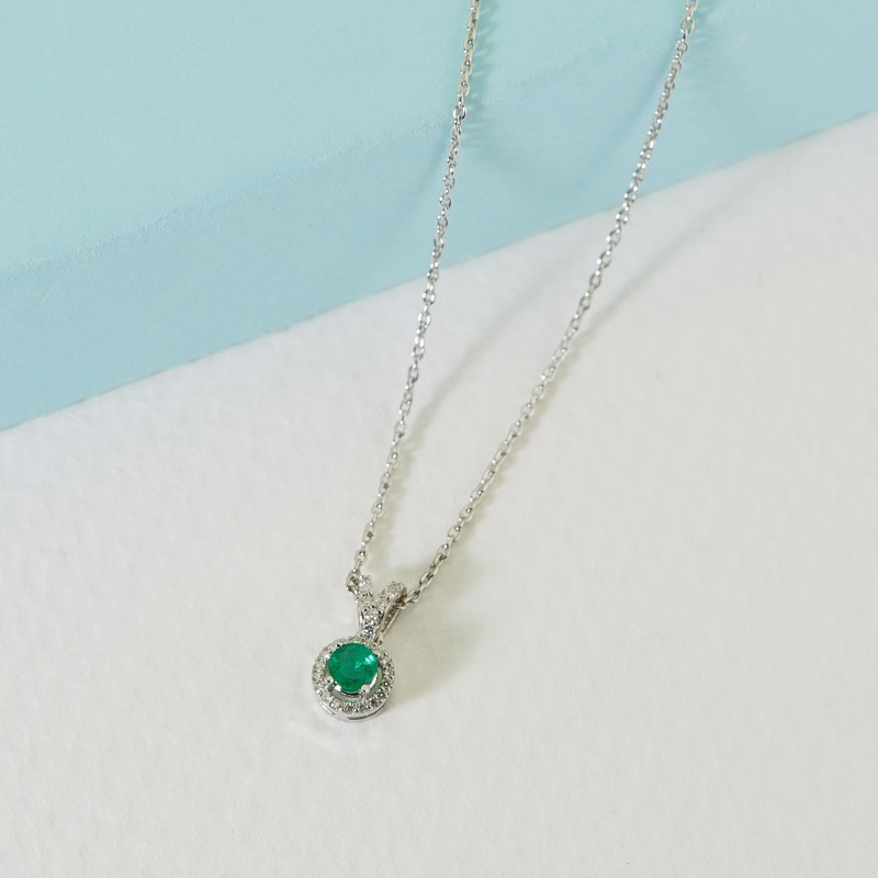 1.29 Karat Zümrüt Taşlı Pırlanta Set