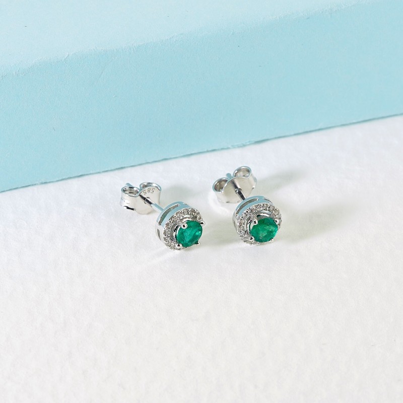 1.29 Karat Zümrüt Taşlı Pırlanta Set