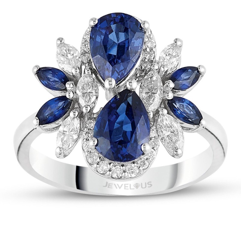 11.65 Karat Safir Taşlı Pırlanta Set
