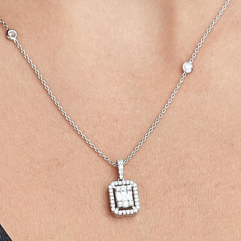 1.47 Karat Baget Pırlanta Set