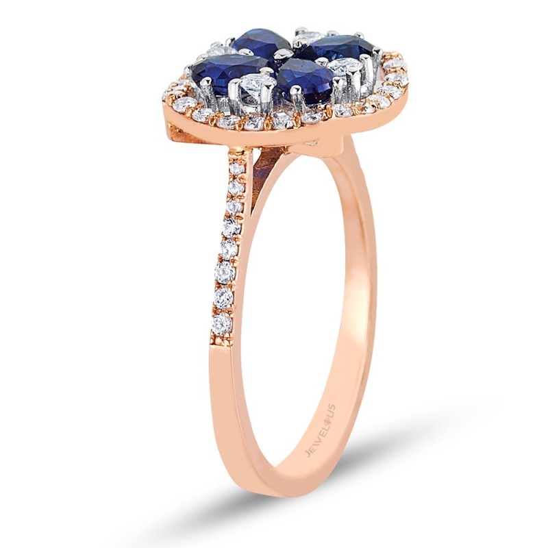 6.76 Karat Safir Taşlı Pırlanta Set