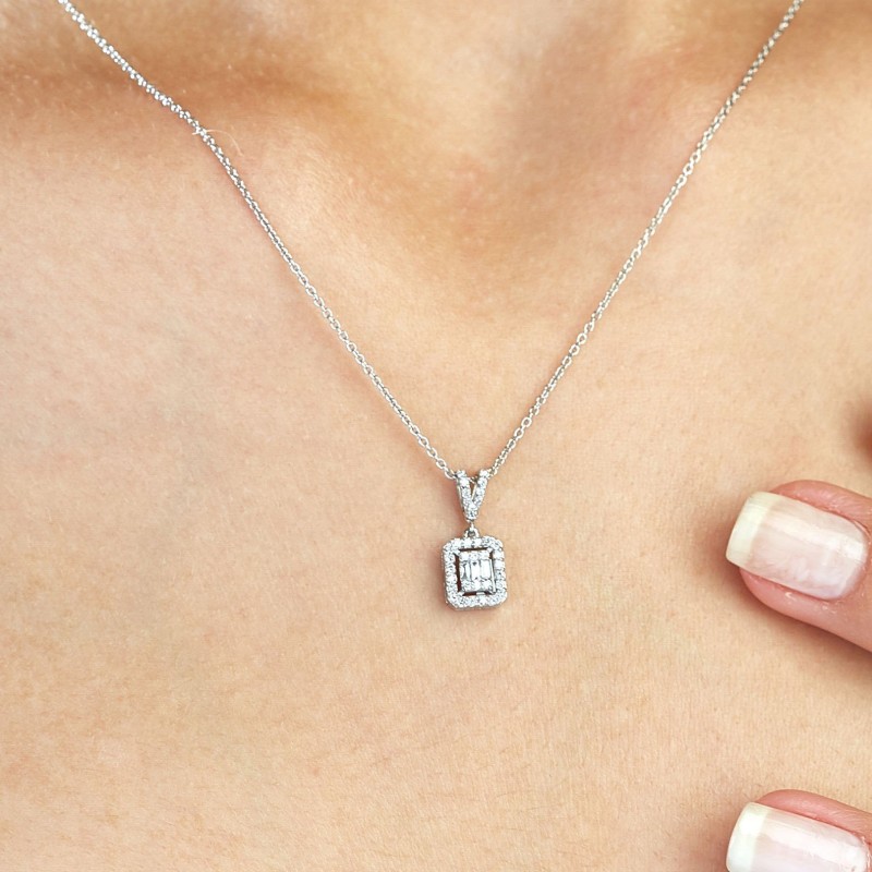 0.78 Karat Baget Pırlanta Set