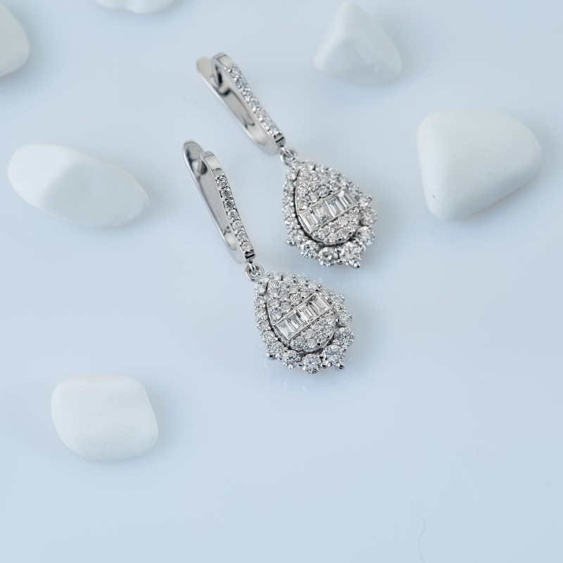 2.85 Karat Baget Pırlanta Set