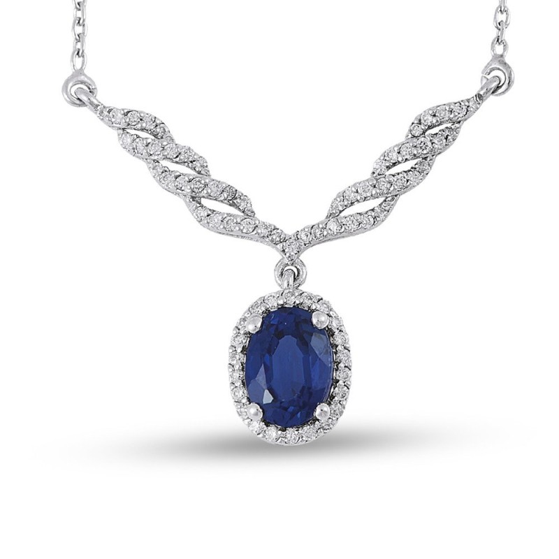 4.67 Karat Safir Taşlı Pırlanta Set