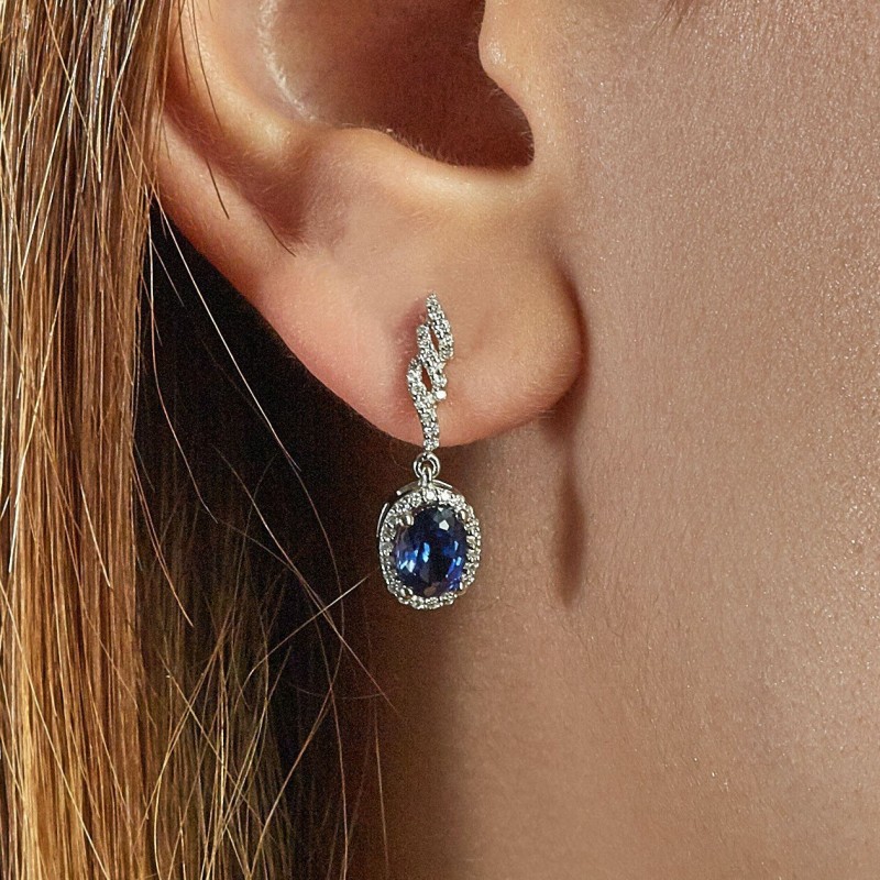 4.67 Karat Safir Taşlı Pırlanta Set