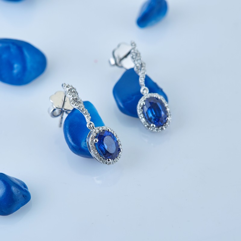 4.67 Karat Safir Taşlı Pırlanta Set