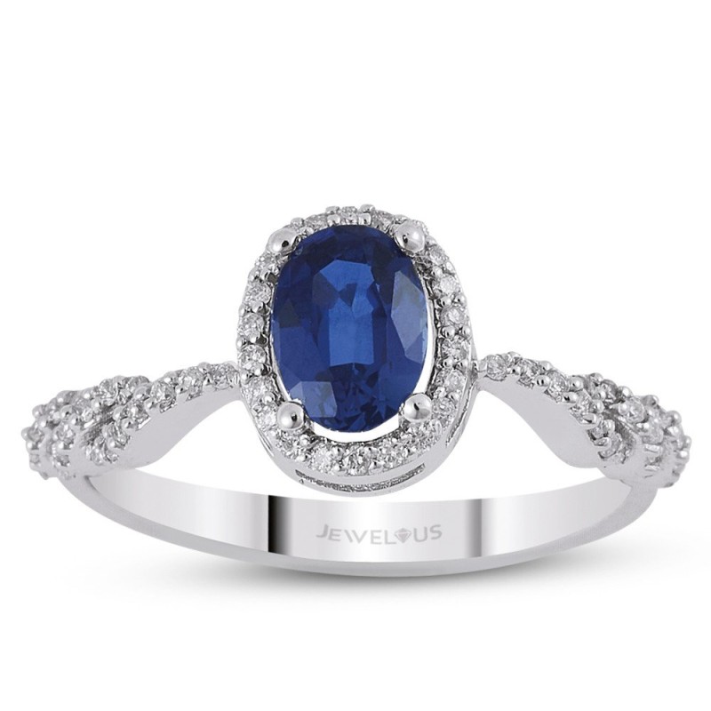 4.67 Karat Safir Taşlı Pırlanta Set