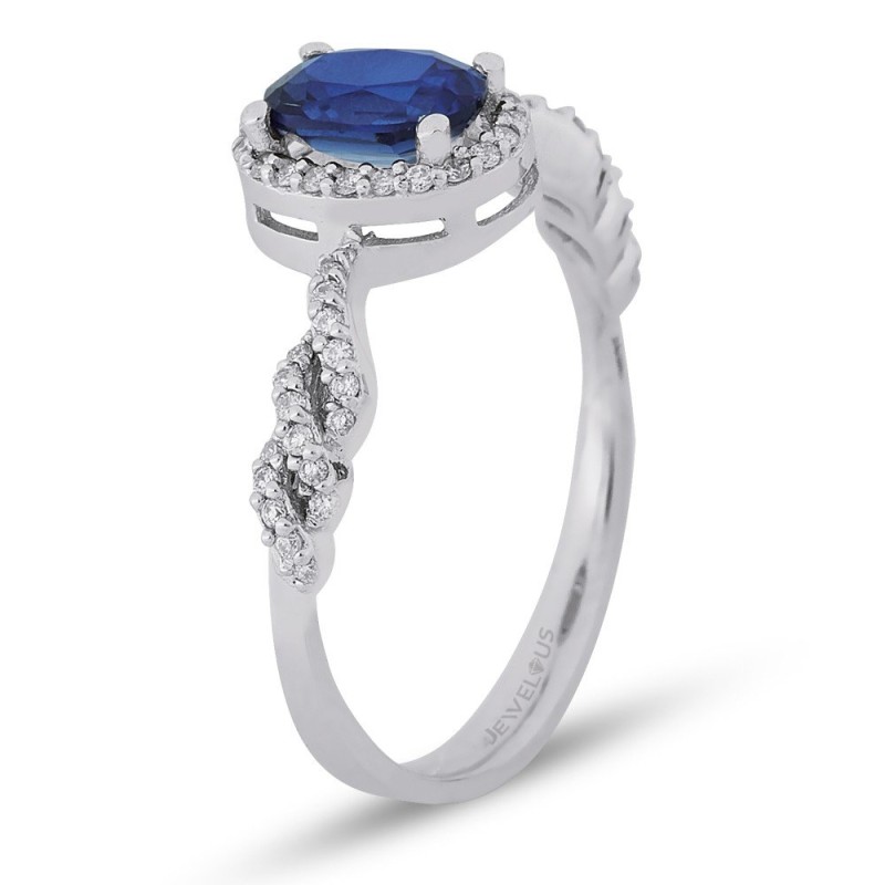 4.67 Karat Safir Taşlı Pırlanta Set
