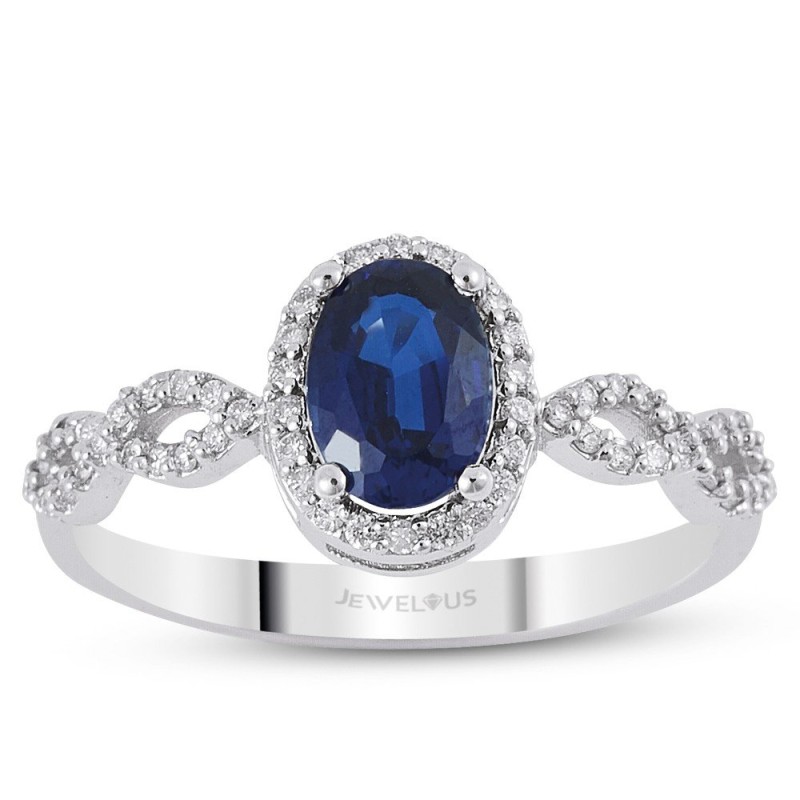 4.27 Karat Safir Taşlı Pırlanta Yüzük