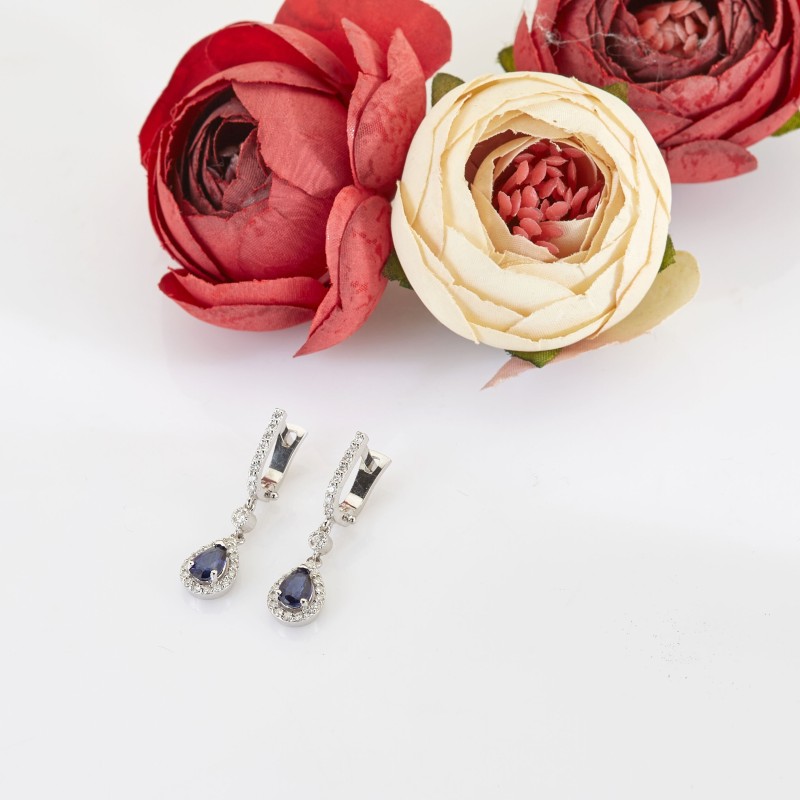 5.47  Karat Safir Taşlı Pırlanta Set