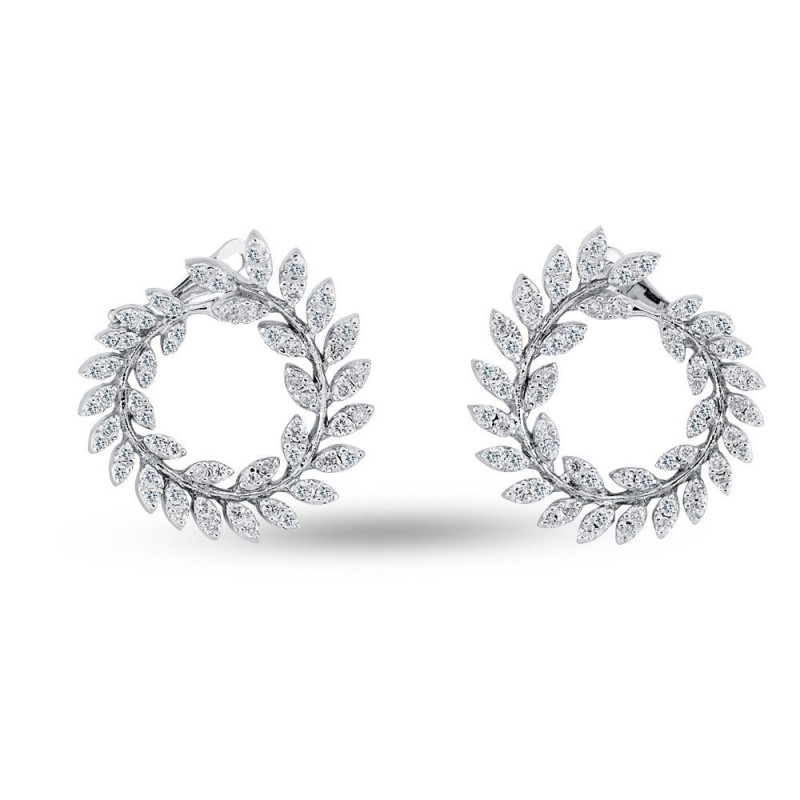 0.83 Karat Pırlanta Minimal Küpe