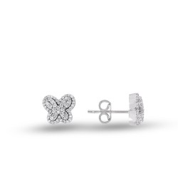 0.35 Karat Pırlanta Minimal Küpe