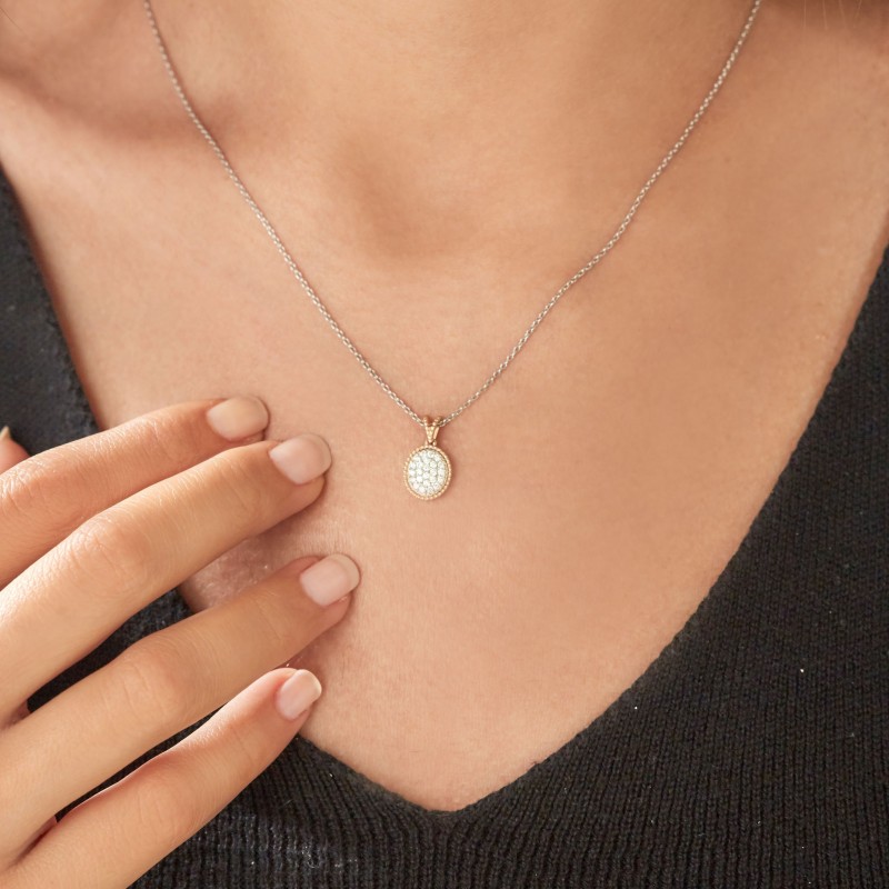 0.19 Karat Pırlanta Minimal Kolye