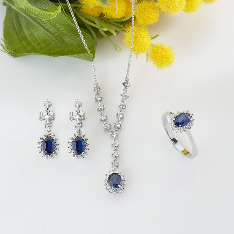 1.06 Karat Safir Taşlı Pırlanta Yüzük